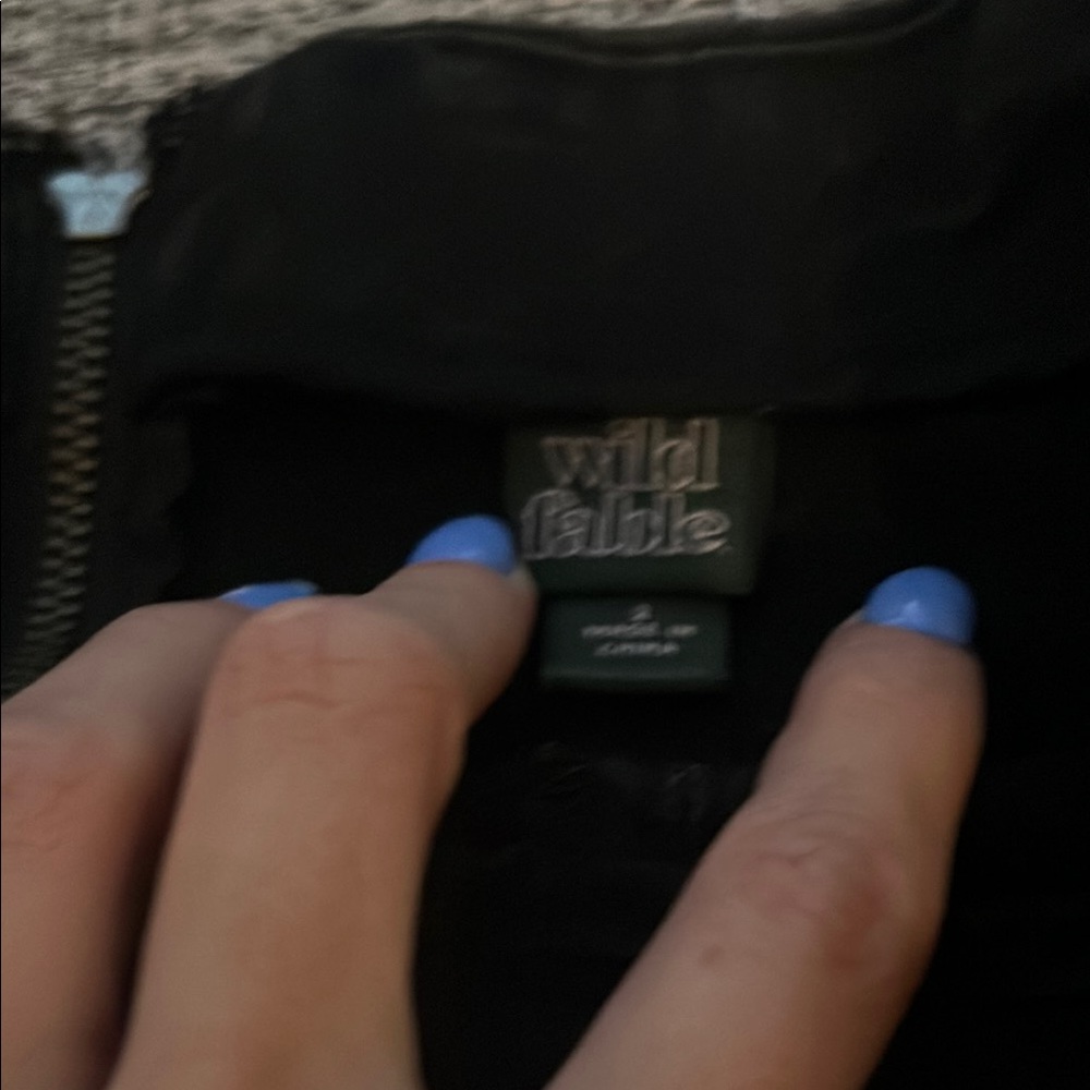 Black Denim Skirt - Picture 2 of 3